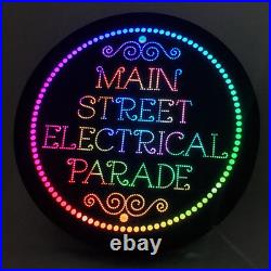 10in Light-Up Main Street Electrical Parade Sign With Remote, Adjustable Stand