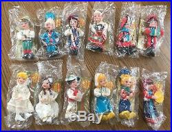 12 Rare Vintage 1964 Walt Disney it's a Small World at Holiday Time-Pixie Dolls