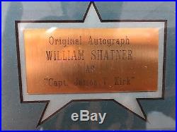 1970s Walt Disney World Co Authenticated William Shatner Autograph Framed/MINT