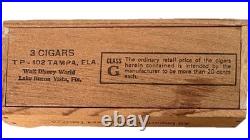 1971 Walt Disney World Opening In Florida Three Cigar Wooden Box