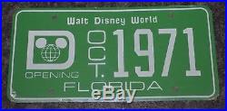 1971 Walt Disney World Opening License Plate Never Opened in Sealed Wrap