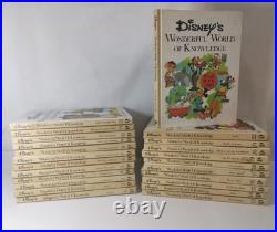 1973 Vintage Disney Wonderful World Of Knowledge Book Set Bundle 1-22 collection