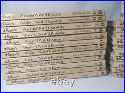 1973 Vintage Disney Wonderful World Of Knowledge Book Set Bundle 1-22 collection
