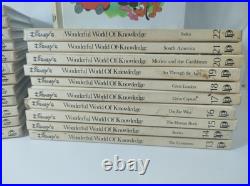 1973 Vintage Disney Wonderful World Of Knowledge Book Set Bundle 1-22 collection