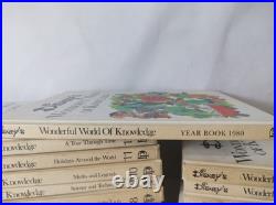 1973 Vintage Disney Wonderful World Of Knowledge Book Set Bundle 1-22 collection