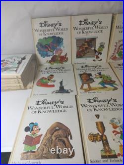 1973 Vintage Disney Wonderful World Of Knowledge Book Set Bundle 1-22 collection