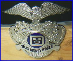 1980s Walt Disney World Police Officer Cast Uniform Hat Badge HM SUN BADGE Co