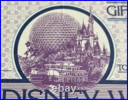 1983 $10 WALT DISNEY WORLD GIFT CERTIFICATE #031020 Epcot Spaceship Earth