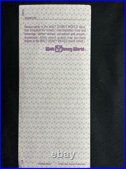 1983 $10 WALT DISNEY WORLD GIFT CERTIFICATE #031020 Epcot Spaceship Earth