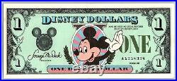 1987 Disney Dollar $1 A Series Minting Error MISSING And Walt Disney World RARE