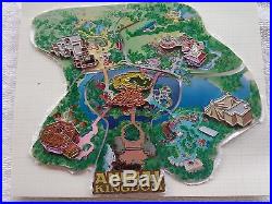 198C Walt Disney World Cast Atlas Animal Kingdom 5 pin puzzle LE 3000