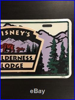 1995 WDW Walt Disney World Wilderness Lodge Resort Sealed License Plate