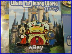 2017 A Piece of Walt Disney World History 9 Pin Set / Collection Limited Edition