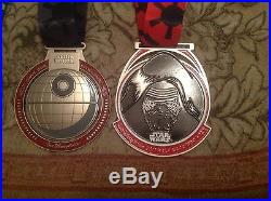 2017 Walt Disney world Star Wars marathon 4 medals collection set