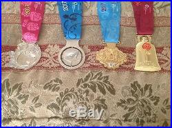 2017 Walt Disney world marathon 4 medals set princess collection