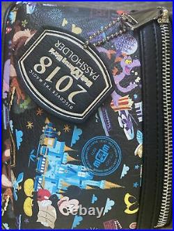 2018 Disney World Annual Passholder AP Exclusive Loungefly Mini Backpack castle