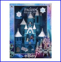 2019 Disney World Parks Frozen Holiday Wish Castle Playset Elsa Anna NEW