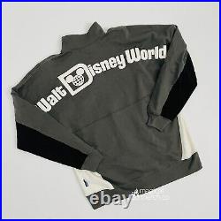 2021 Disney Parks Walt Disney World Gray Zip Track Jacket Spirit Jersey Adult M