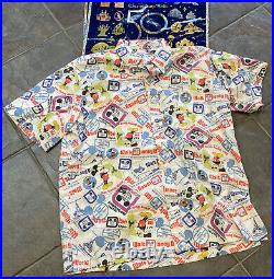 2021 Walt Disney World 50th Anniversary Reyn Spooner Passholder Camp Shirt L