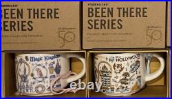 2021 Walt Disney World 50th Anniversary Starbucks Mug ORNAMENT SET ALL 4 PARKS
