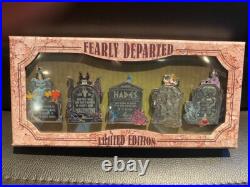 2021 Walt Disney World Park Villains Fearly Departed Box Pin Set Limited LE 2000