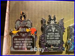 2021 Walt Disney World Park Villains Fearly Departed Box Pin Set Limited LE 2000