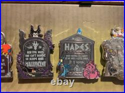 2021 Walt Disney World Park Villains Fearly Departed Box Pin Set Limited LE 2000