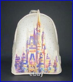 2021 Walt Disney World Parks 50th Celebration Castle Loungefly Backpack