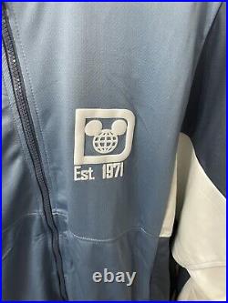 2022 Disney Parks Walt Disney World Blue Zip Track Jacket Spirit Jersey 2XL