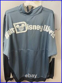 2022 Disney Parks Walt Disney World Blue Zip Track Jacket Spirit Jersey 2XL