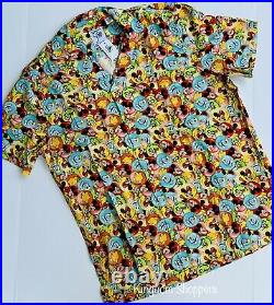 2022 Walt Disney World 50th Anniversary Reyn Spooner Camp Shirt Mickey Button XL
