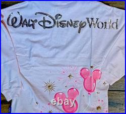 2024 Disney Parks Mickey Balloon Spirit Jersey M Walt Disney World Pink Shirt