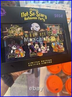 2024 Disney Parks Mickey's Not So Scary Halloween Pin Box Set Of LE 1000