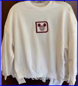 2024 Disney Parks Walt Disney World Castle White Pullover Sweatshirt Large NWT