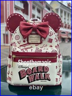 2024 Disney World Boardwalk Scented GITD Mickey Ears Snack Loungefly Backpack