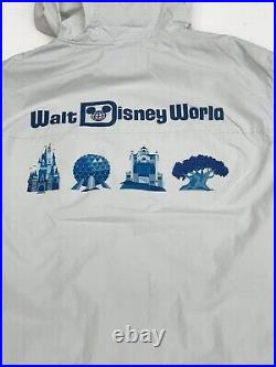 2024 Walt Disney World Windbreaker Rain Jacket 4 parks Icons Medium