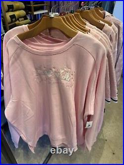 2025 Disney Parks Sweatshirt Walt Disney World Bow Castle Pink Large 2025 Disney Parks Sweatshirt Walt Disney World Bow Castle Pink Large