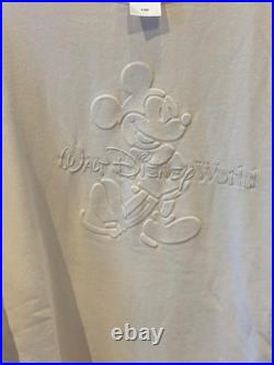 2025 Disney Parks Sweatshirt Walt Disney World Mickey Mouse Beige Size Small New