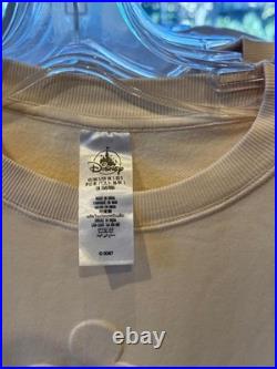 2025 Disney Parks Sweatshirt Walt Disney World Mickey Mouse Beige Size Small New