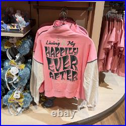 2025 Disney Parks Walt Disney World 1/4 Zip Pink Living My Happily Ever After M
