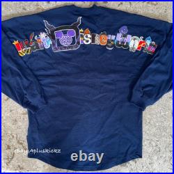 2025 Disney Parks Walt Disney World Villains Spirit Jersey Navy Adult Sizes NWT