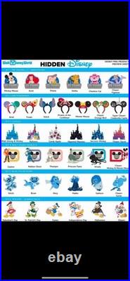 2025 Disney World Hidden Mickey Pins COMPLETE 37 PIN SET WITH CHASERS + SUPER