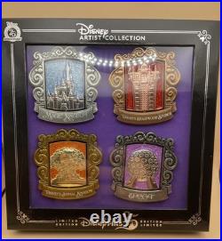 2025 Walt Disney World Artist Series Jes Willis 4 Spinner Pins Box Set LE 1000