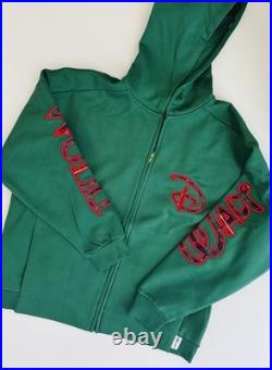 2025 Walt Disney World Green Plaid Christmas Holiday Zip Hoodie Sweatshirt S