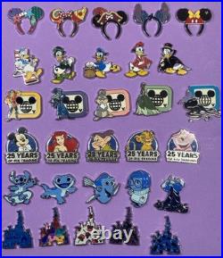 2025 Walt Disney World Hidden Mickey Disney Pins Complete Set Of 30
