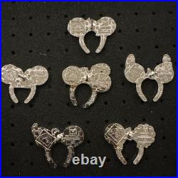 2025 Walt Disney World Hidden Mickey Wave A EAR HEADBANDS 6 PIN Set W CHASER