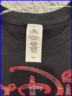 2025 Walt Disney World Men's Christmas Holiday Black Pullover Sweatshirt Plaid S