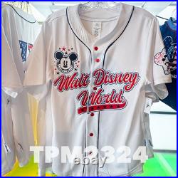 2025 Walt Disney World Mickey Mouse American Flag #71 Baseball Jersey Size M 2025 Walt Disney World Mickey Mouse American Flag #71 Baseball Jersey Size M