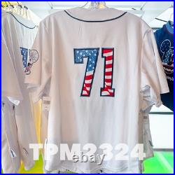 2025 Walt Disney World Mickey Mouse American Flag #71 Baseball Jersey Size M 2025 Walt Disney World Mickey Mouse American Flag #71 Baseball Jersey Size M