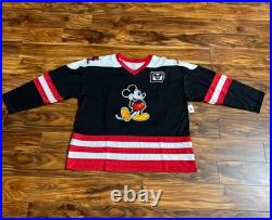 2025 Walt Disney World Parks MICKEY Mouse 28 Ice HOCKEY JERSEY Shirt XL NEW